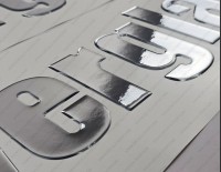 Everglades Boat Logo Raised Domed 3D Decals 28" x 5.8" 2pcs.